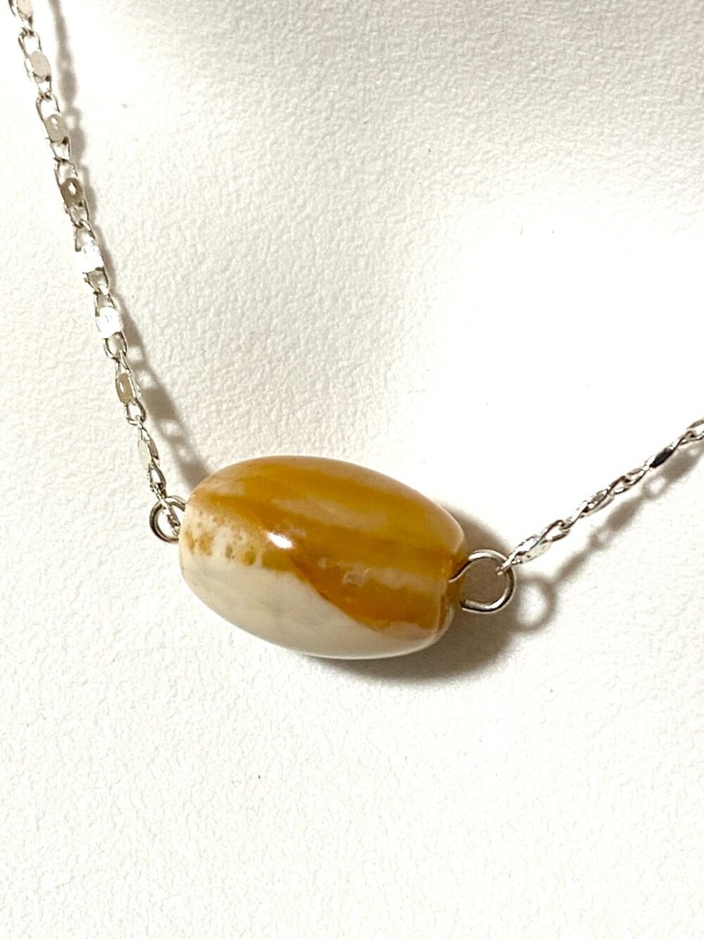 2/$20, Natural Carnelian Short Necklace, Gemstone Pendant & Stainless Chain